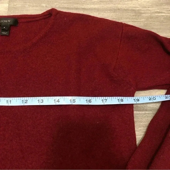 J Crew Merino Wool Burgundy Tunic Sweater Size S
Front pockets Knit‎ - Picture 3 of 8